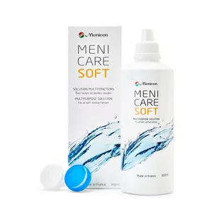 Płyn do soczewek Menicare Soft 360 ml - Płyny do soczewek kontaktowych - miniaturka - grafika 1