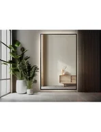 Lustra - Lustro w czarnej ramie z podświetleniem - 1503 LED- kolor ramy do wyboru, Wymiary: 50x150 - miniaturka - grafika 1