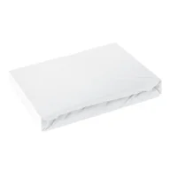 Prześcieradła - Prześcieradło jersey z gumką  180x200 cm Eurofirany biały - miniaturka - grafika 1