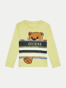 Guess Bluzka N4BI24 I3Z13 Żółty Regular Fit - Bluzki damskie - miniaturka - grafika 1