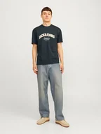 Koszulki męskie - Jack & Jones Koszulka "Bronx" w kolorze granatowym - miniaturka - grafika 1