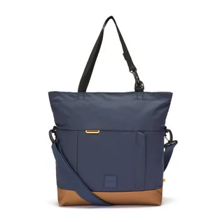 Torebki damskie - Pacsafe Go Torba shopper RFID 34 cm przegroda na laptopa coastal blue - grafika 1