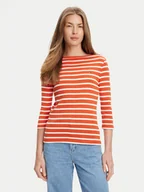 Bluzki damskie - Tommy Hilfiger Bluzka New Cody WW0WW40589 Pomarańczowy Slim Fit - miniaturka - grafika 1