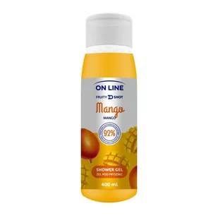 On Line Fruity Shot Żel pod prysznic Mango 400ml - Kosmetyki do kąpieli - miniaturka - grafika 1