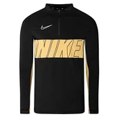 Bluzy dla chłopców - Nike Dry Acd Dril Top SA bluza czarna/dżersej złoty/biały S CJ9909-010 - miniaturka - grafika 1