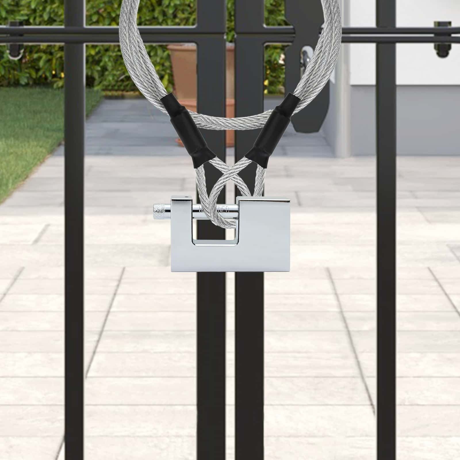 vidaXL Kłódka 6 pcs Srebrny 8,7 x 1,9 x 5,5 cm Żelazo