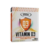 Witaminy i minerały dla sportowców - Real Pharm Vitamin D3 2000 IU 60caps - miniaturka - grafika 1