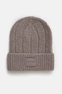 Czapki damskie - Calvin Klein czapka z domieszką wełny kolor szary  K60K612596 - miniaturka - grafika 1