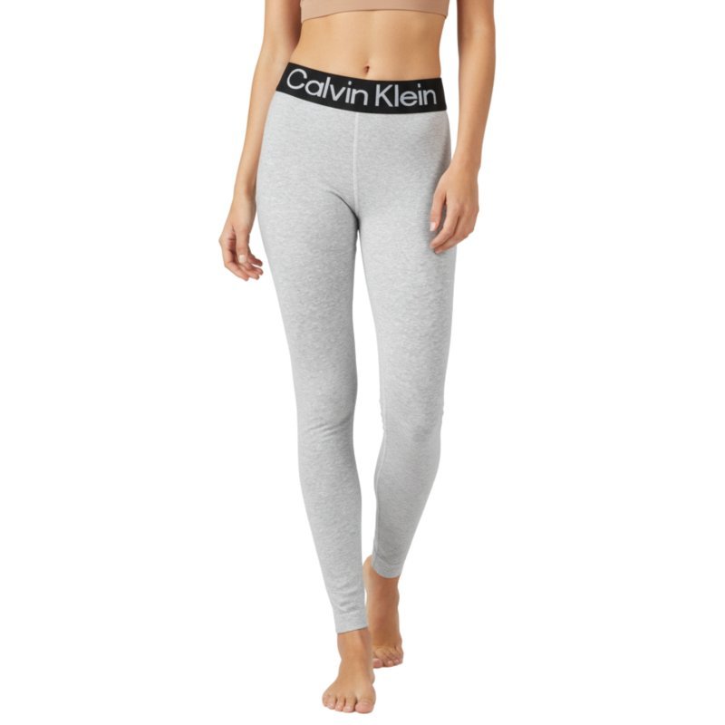 CALVIN KLEIN Legginsy Damskie Szare 1 Para Bawełna LOGO Rozmiar S