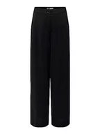 Spodnie damskie - JdY Jdyvincent Hw Wide Pant PNT Noos damskie spodnie chinosy, czarny, 34-S-L - miniaturka - grafika 1