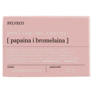 Sylveco Peeling do twarzy papaina i bromelaina 75ml - Peelingi i scruby do twarzy - miniaturka - grafika 1
