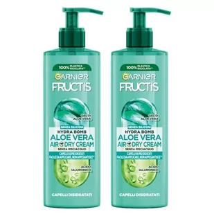 Garnier Fructis Hydra Aloe Air-Dry Cream, Leave-in, krem nawilżający z aloesem, efekt zapobiegający puszeniu się, 400 ml - Kremy do twarzy - miniaturka - grafika 1