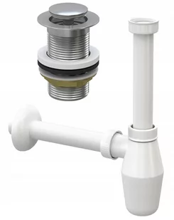 Korek Klik Klak + Syfon Do Umywalki Bez Przelewu - Korki do umywalek - miniaturka - grafika 1