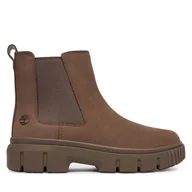 Botki damskie - Sztyblety Timberland Greyfield TB0A2FK2EM51 Brązowy - miniaturka - grafika 1