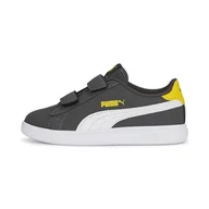 Buty dla dziewczynek - PUMA Smash V2 Buck V PS buty dziecięce, uniseks, Asphalt PUMA White Pelé Yellow, 31 EU - miniaturka - grafika 1