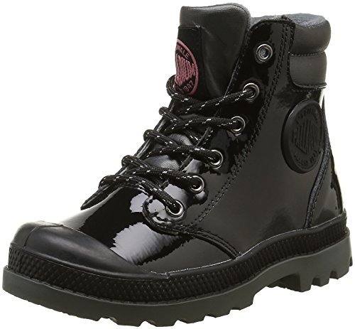 Palladium Wendy Verni K, wysokie trampki dziewczęce, Czarny i czerwony, czarny i pomarańczowy, 29 EU