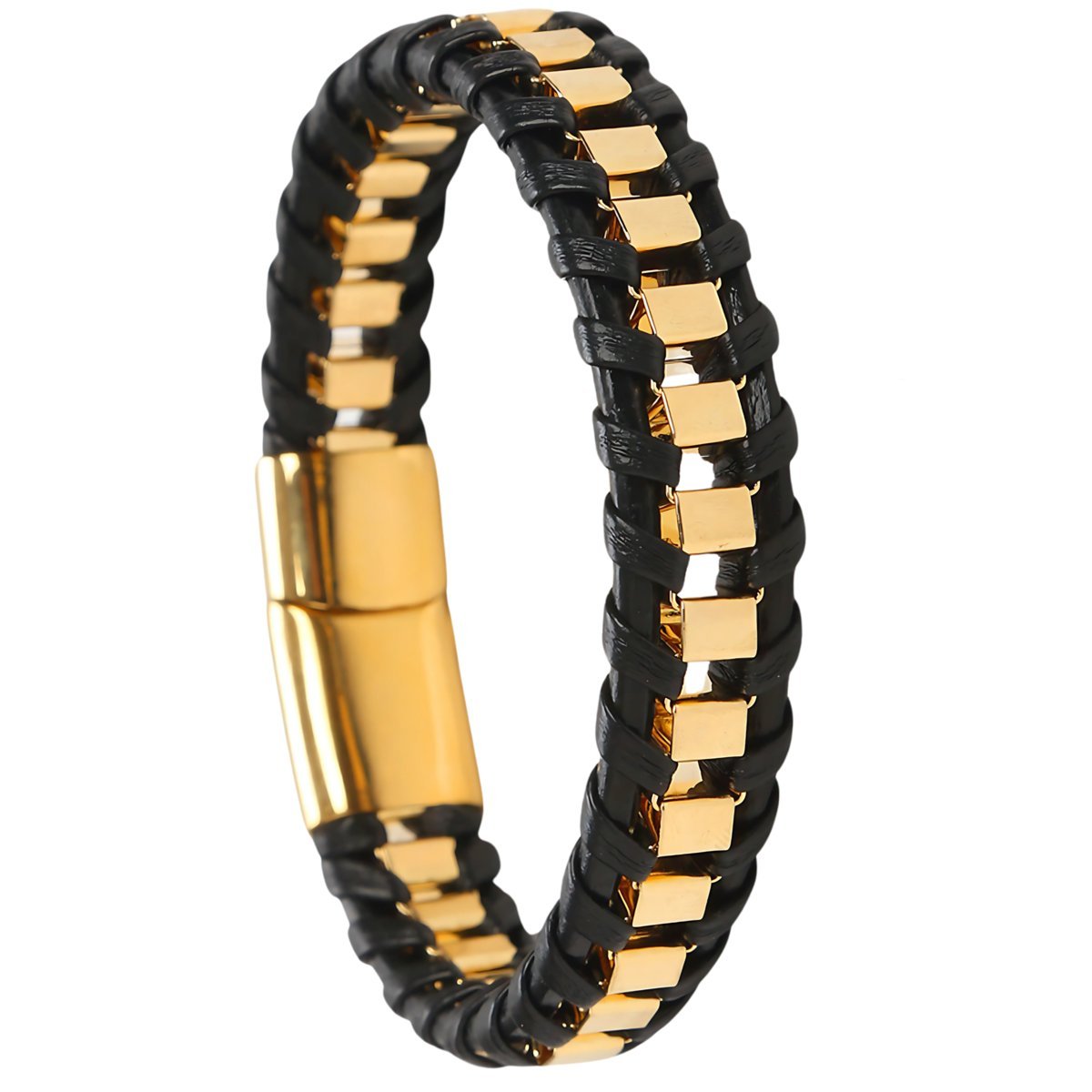 Bransoletka Męska Z Magnetycznym Zapięciem Złota Prezent Dla Chłopaka