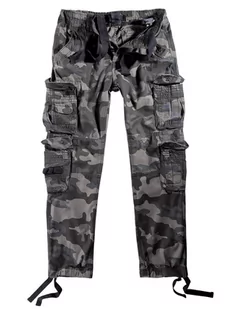 spodnie bojówki PURE SLIM FIT TROUSERS darkcamo-3XL - Spodnie męskie - miniaturka - grafika 1