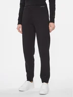 Spodnie sportowe damskie - Calvin Klein Spodnie dresowe Metallic Micro Logo Jogger K20K206965 Czarny Regular Fit - miniaturka - grafika 1
