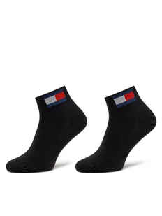 Tommy Jeans Zestaw 2 par wysokich skarpet unisex 701228223 Czarny - Skarpetki damskie - miniaturka - grafika 1