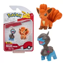 Jazwares Pokemon First Partner Fuecoco and Pikachu Battle Figure Set 2-Pack