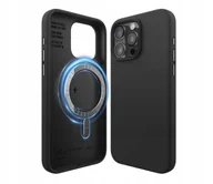Etui i futerały do telefonów - Elago Silicon Case MagSafe do iPhone 15 Pro Max Black - miniaturka - grafika 1