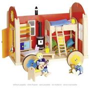 Domki dla lalek - Goki przyczepa mieszkalna dla lalek przenośna - miniaturka - grafika 1