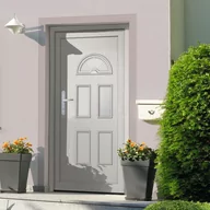 Drzwi zewnętrzne - vidaxl Drzwi wejściowe, białe, 88x200 cm, PVC 8720845887698 - miniaturka - grafika 1