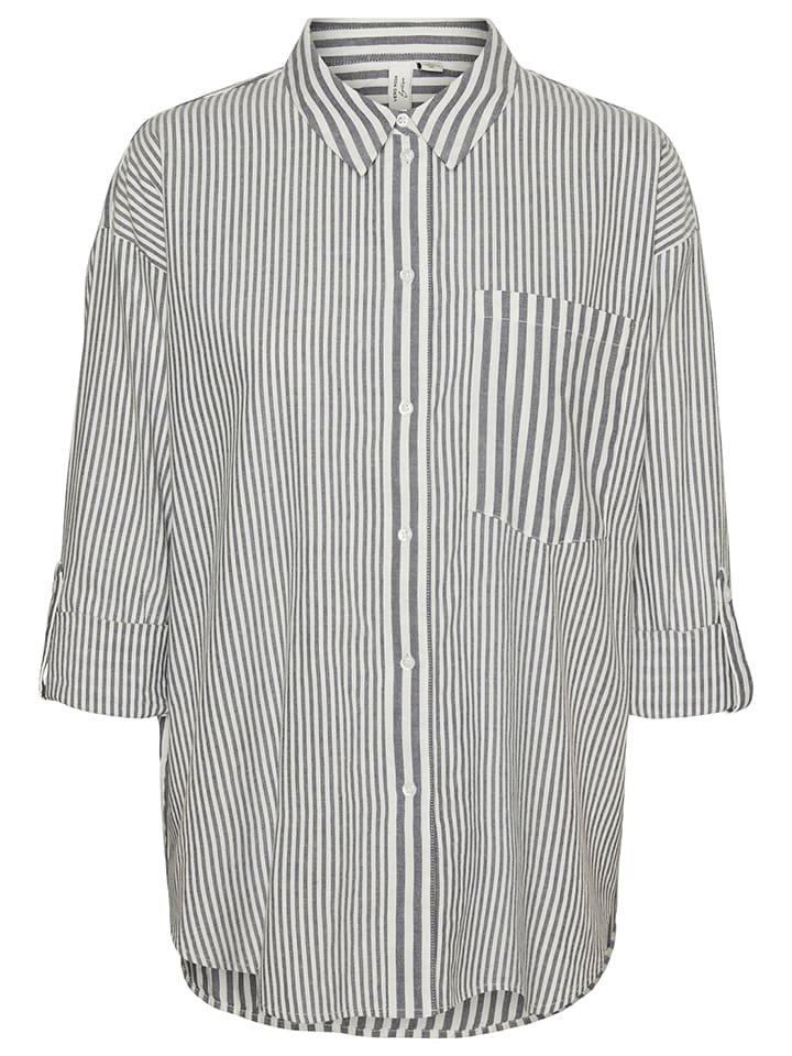 Vero Moda Bluzka w kolorze biało-szarym