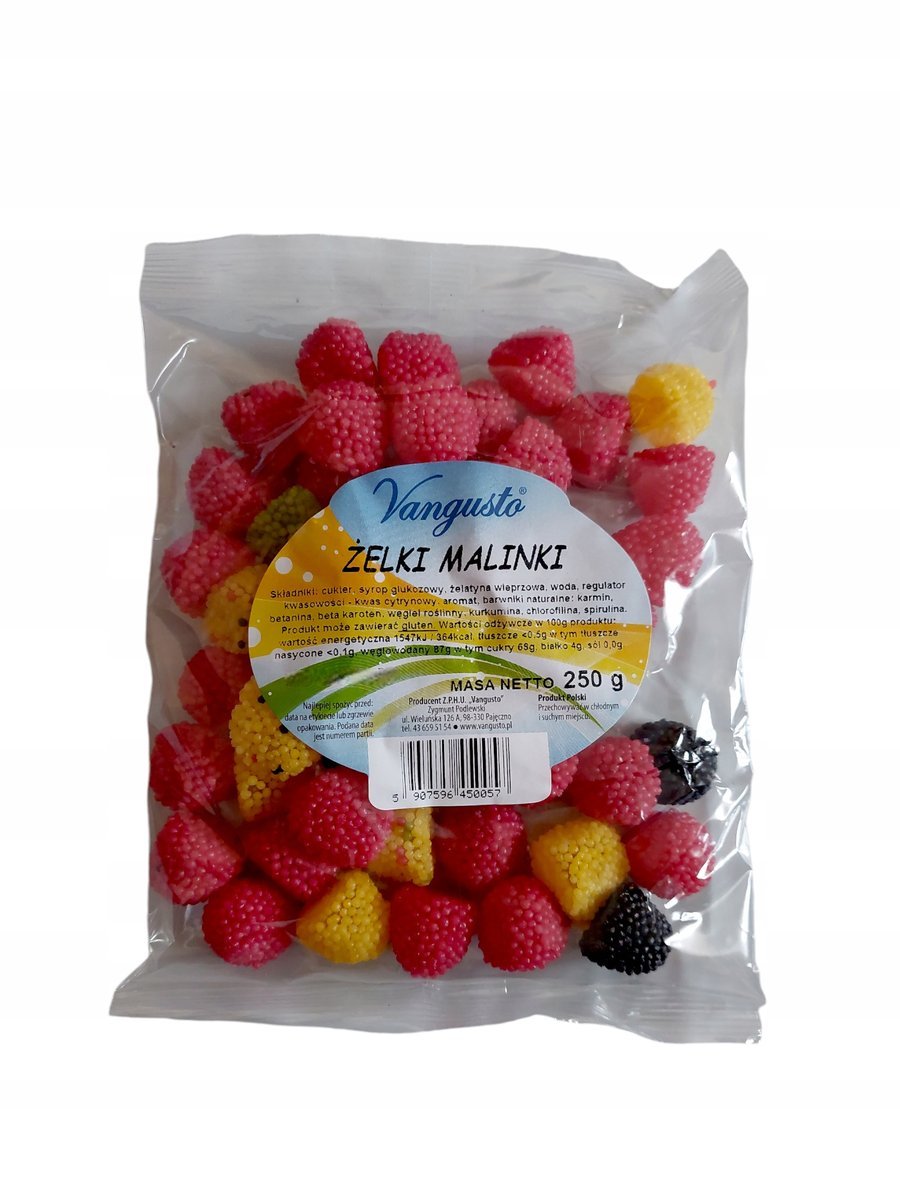 Żelki Vangusto 250g Malinki