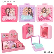 Szczotki do włosów dla dzieci - Szczotka do włosów, Top Model, składana z lusterkiem, mix wzorów, 12118A - miniaturka - grafika 1