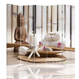 Parawan pokojowy FEEBY, Budda 2, Obrotowy 180x170cm 5-częściowy - Parawany Parawan pokojowy FEEBY, Budda 2, Obrotowy 180x170cm 5-częściowy - Parawany - miniaturka - grafika 1