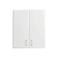 Szafki łazienkowe - Szafka wisząca Bianca 60 z 2 drzwiami w kolorze białym o wysokim połysku - miniaturka - grafika 1