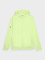 Bluzy sportowe męskie - Męska bluza dresowa rozpinana 4F 4FRAW24TSWSM1823 - zielona - miniaturka - grafika 1