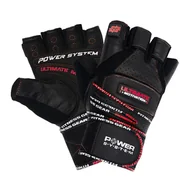 Rękawice do ćwiczeń - Rękawice fitness Power System  Fitness Rukavice Ultimate Motivation Černočervené XXL - miniaturka - grafika 1