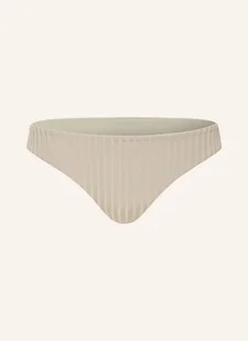 Calvin Klein Dół Od Bikini Basic Archive Rib beige - Stroje kąpielowe - miniaturka - grafika 1
