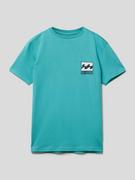 Koszulki dla chłopców - T-shirt z nadrukiem z logo - miniaturka - grafika 1