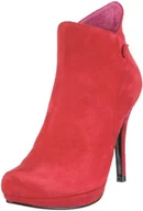 Kozaki damskie - Buffalo London 9821-180 BL KID SUEDE 116791, kozaki damskie, czerwony - czerwony Red149-39 eu - miniaturka - grafika 1