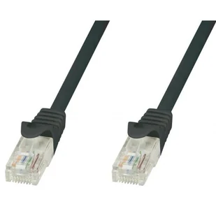 Techly Patchcord Cat.5e UTP CCA 20m czarny - Pozostałe akcesoria sieciowe - miniaturka - grafika 1