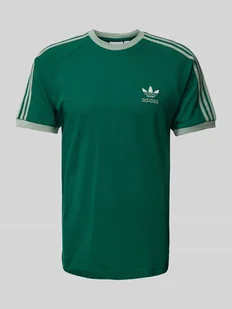 T-shirt z prążkowanymi wykończeniami - Koszulki męskie - miniaturka - grafika 1