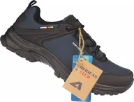 Buty trekkingowe męskie - Buty trekkingowe męskie American Club Męskie buty trekkingowe American Club WT-170/24 granatowe buty sportowe 41 - miniaturka - grafika 1