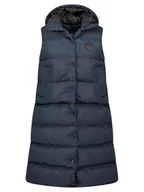 Kamizelki damskie - Geographical Norway Kamizelka pikowana "Villian" w kolorze granatowym - miniaturka - grafika 1