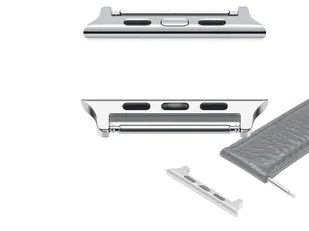 Alogy Adapter zapięcie do paska do Apple Watch 42/44/45mm Srebrny 9378X27 - Akcesoria do smartwatchy - miniaturka - grafika 1
