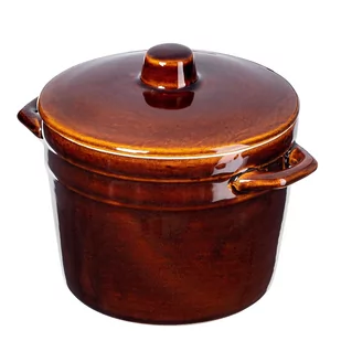 Garnek kamionkowy Athena 2.5L, z pokrywką - Garnki - miniaturka - grafika 1