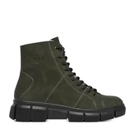 Botki damskie - Trzewiki Rieker CEO-X3428-54 Zielony - miniaturka - grafika 1