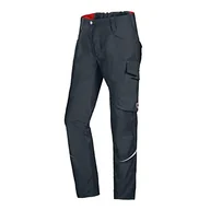 Spodnie męskie - BP 1960-570-0056-37/38N, mieszanka materiału ze stretchem, spodnie robocze dla mężczyzn, smukła sylwetka z wyższą talią na plecach, 65% poliester/35% bawełna, kolor antracytowy, rozmiar 37/38N - miniaturka - grafika 1