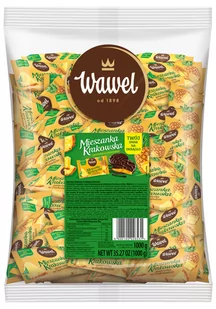Galaretki w czekoladzie Mieszanka Krakowska na okrągło Ananasowa Wawel 1kg - Cukierki - miniaturka - grafika 1