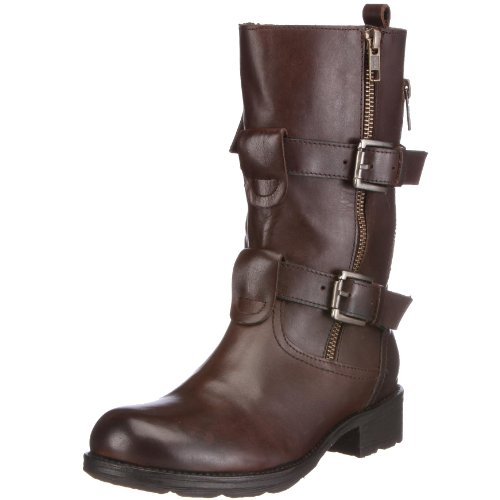 Buffalo London 111617 Lace 2 N COW BLACK 01, kozaki damskie, brązowy - Braun Choco 02-40 EU