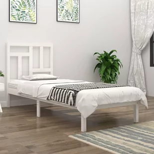 Lumarko Rama łóżka, biała, lite drewno sosnowe, 90x200 cm - Łóżka - miniaturka - grafika 1