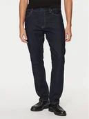Spodnie męskie - Calvin Klein Jeansy K10K113983 Granatowy Tapered Fit - miniaturka - grafika 1